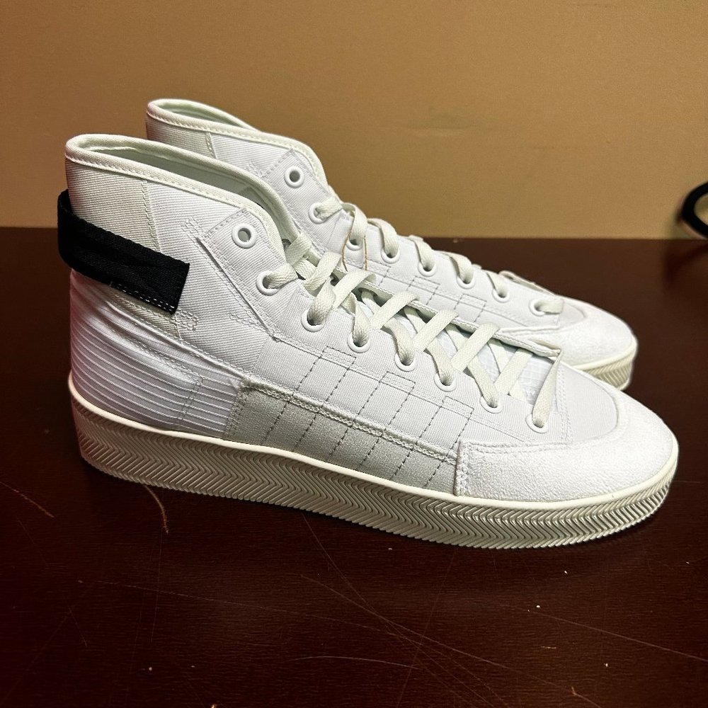 Adidas Originals Mens White Nizza Parley GZ1474 High Top Sneaker Shoes Size 13